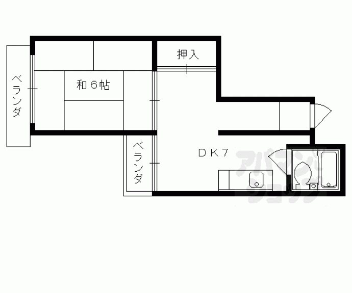【フレーヴァー北山】間取