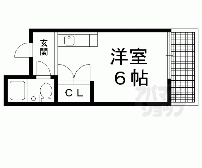 【プレイル北大路ビル】間取