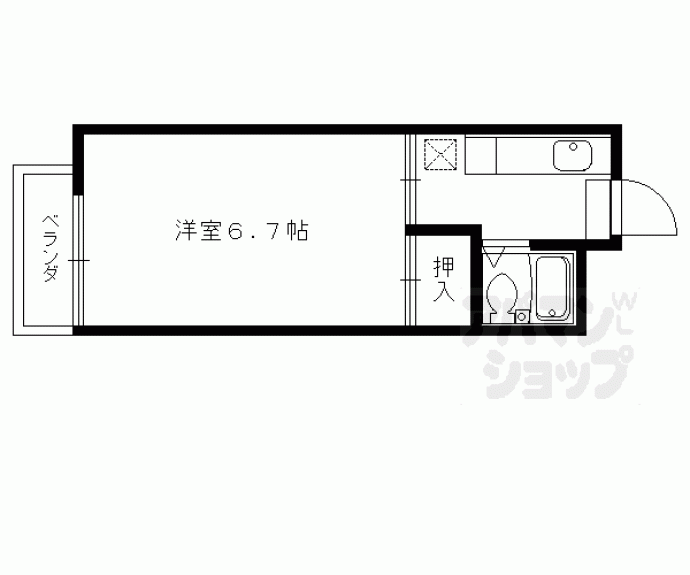【リバーサイド安井】間取