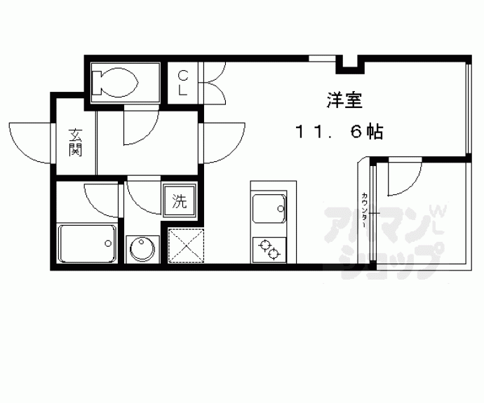 【アーバネックス北大路】間取