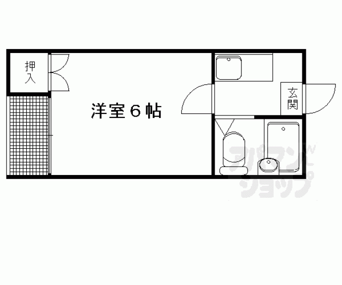 【ＵＰＰＥＲ　ＷＥＳＴＳＩＤＥ西賀茂】間取