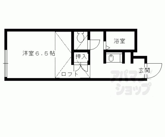 【レオパレス北山ｗｅｓｔ　ｆｏｕｎｔａｉｎ】間取