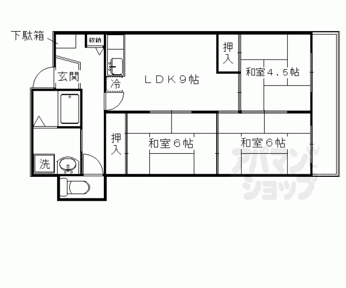 【エホー北山】間取