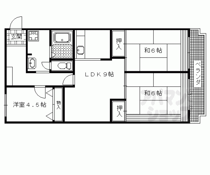 【エホー北山】間取