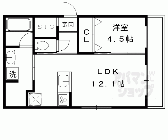 【カーサ・フェリーチェ北山】間取