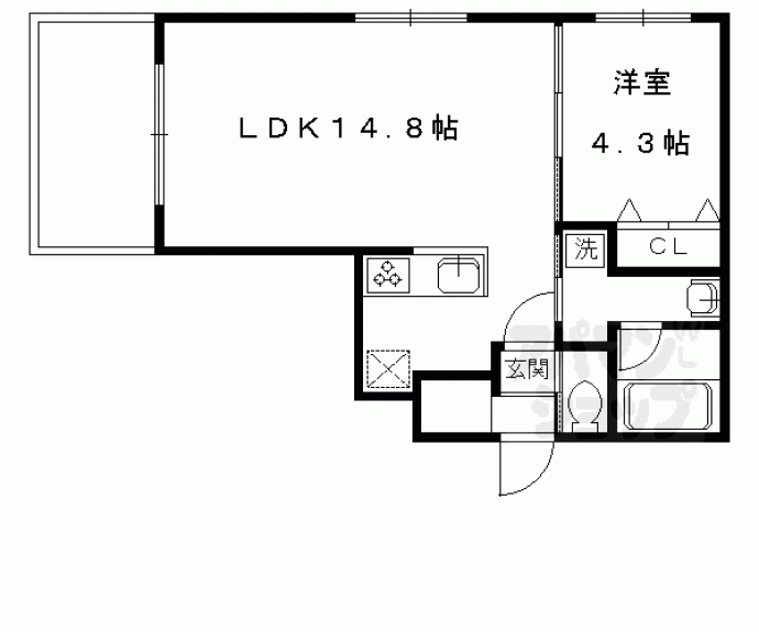 【カーサ・フェリーチェ北山】間取