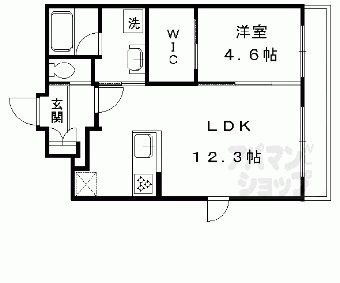 【カーサ・フェリーチェ北山】間取