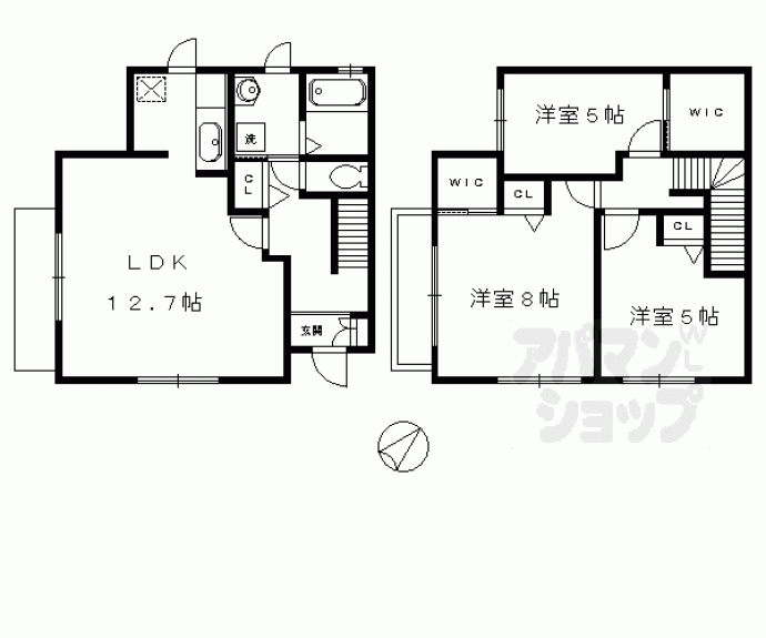 【シャーメゾン鞍馬口】間取