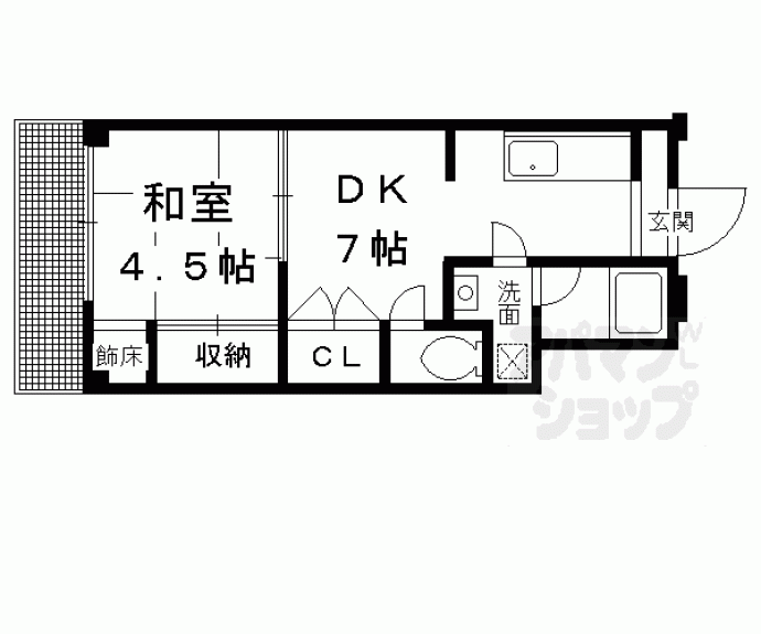 【ＣＬＡＳＫＡ西陣】間取