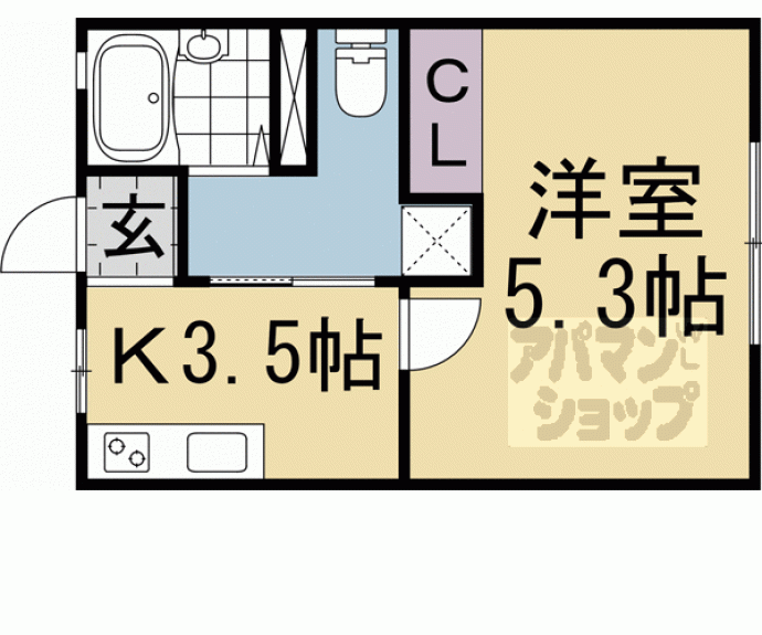 【ハイツ大門】間取