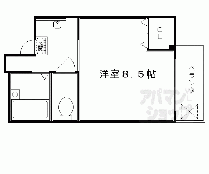 【カワムラマンション】間取