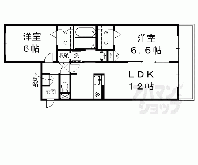 【メゾン・ド・バドウ南館】間取