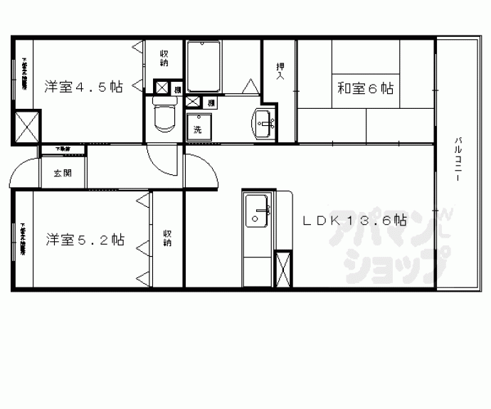 【ファミール北山】間取