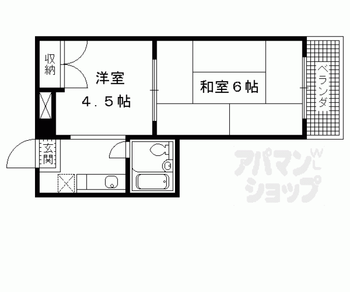 【トータス溝川】間取