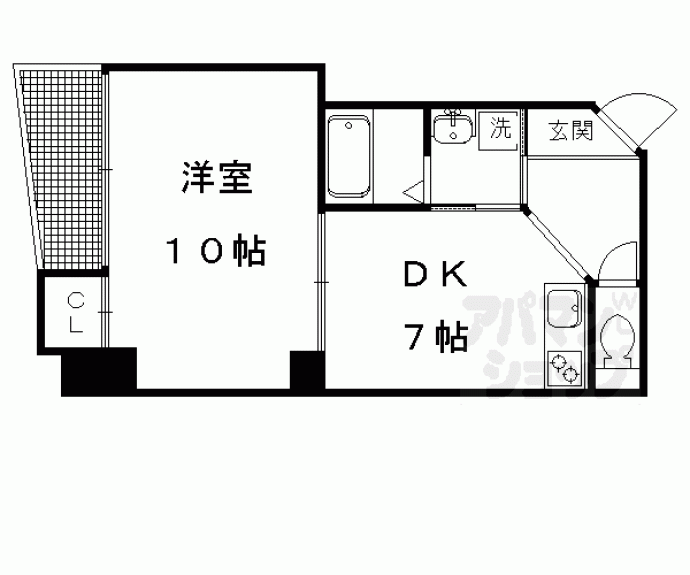 【アクアコート北山】間取