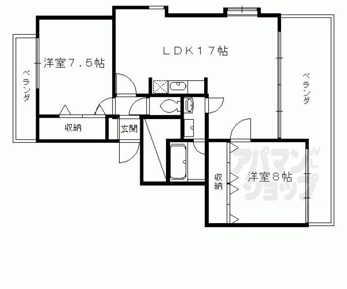 【北山ＴＤヒルズ】間取