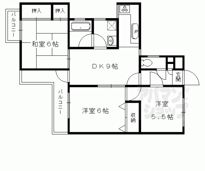 【ルミエール紫野】間取