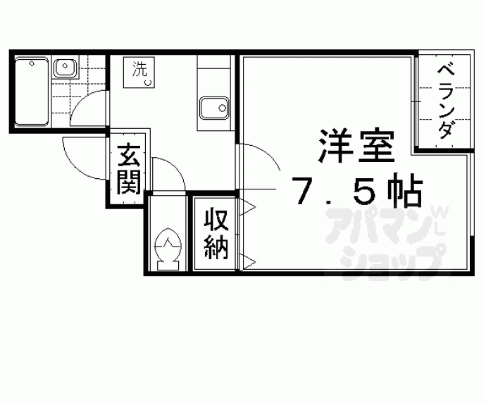 【アメニティＫ１】間取