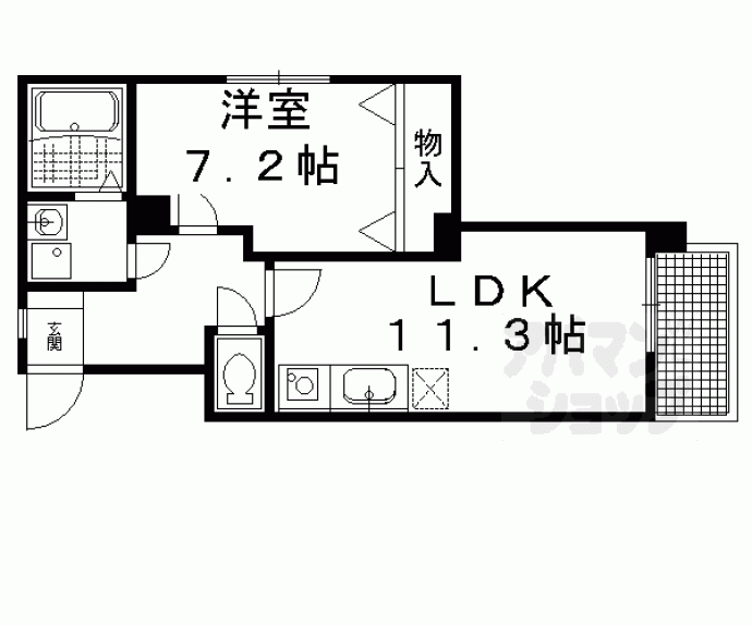 【ルセロ鞍馬口】間取