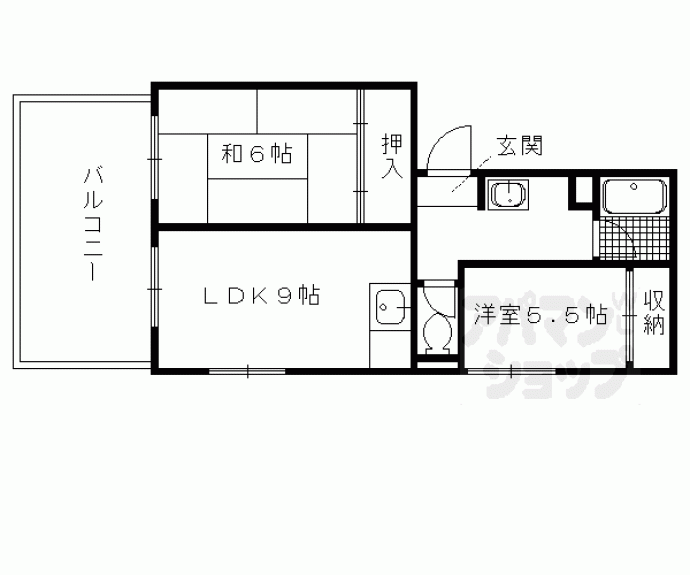 【ヴィラ衣笠】間取