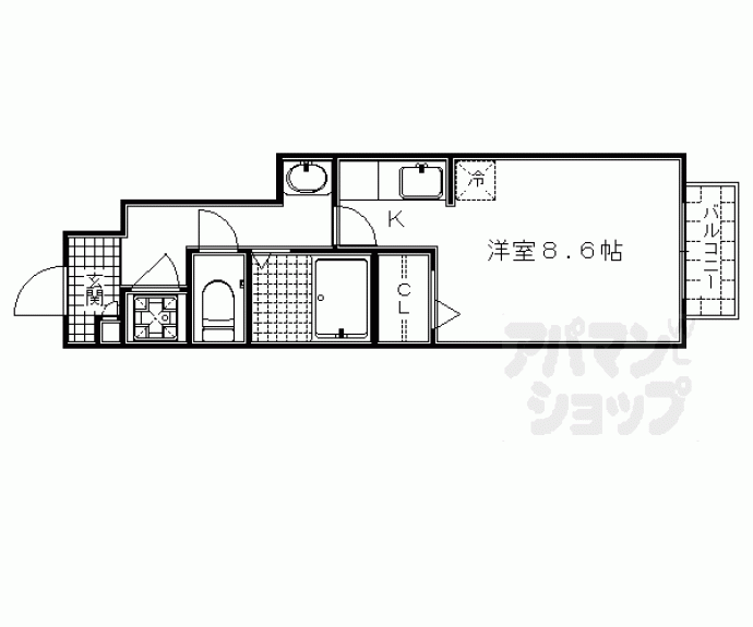 【ＮｏｒｔｈｅｒｎＡｃｅ花門】間取