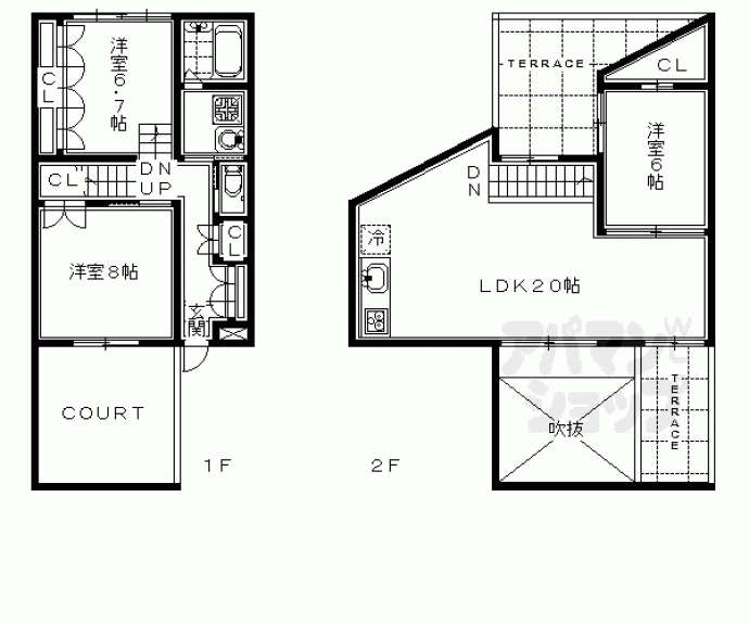 【コートハウス賀茂川】間取