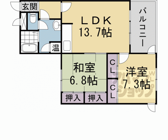 【ハイツ大宮】間取