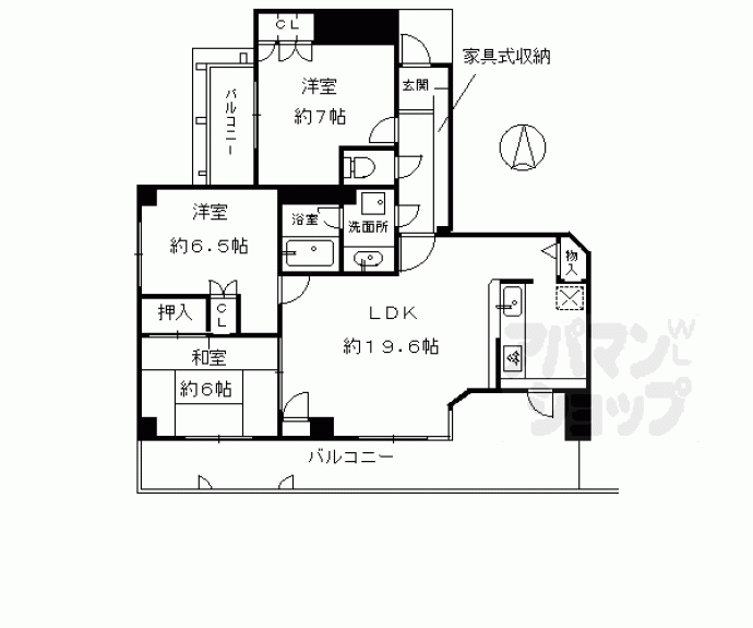 【サーパス北山】間取