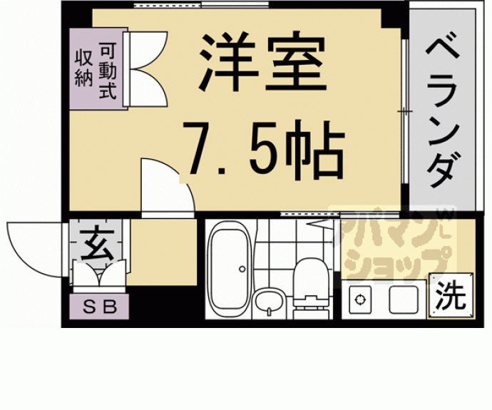 【アメニティＫ２】間取