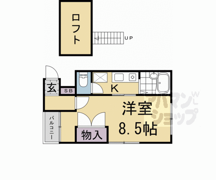【アメニティＫ２】間取
