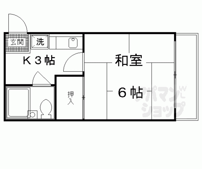 【メゾン・ド・千坂】間取