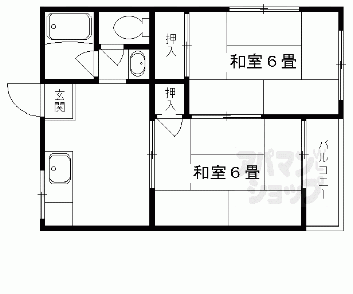 【ハイツシゲハラ】間取