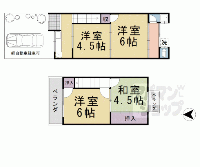 【大宮西山ノ前町リースホーム】間取