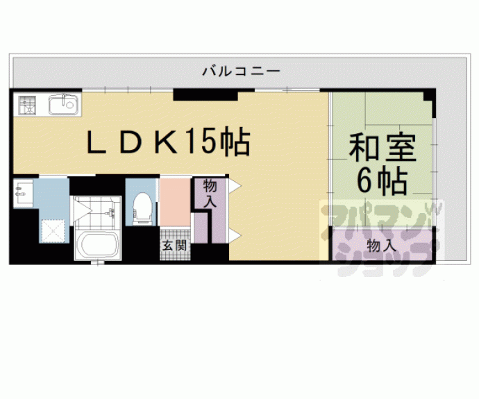 【マンション錦生】間取