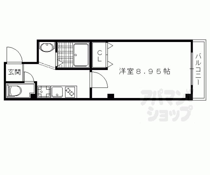 【クオリカ紫竹】間取