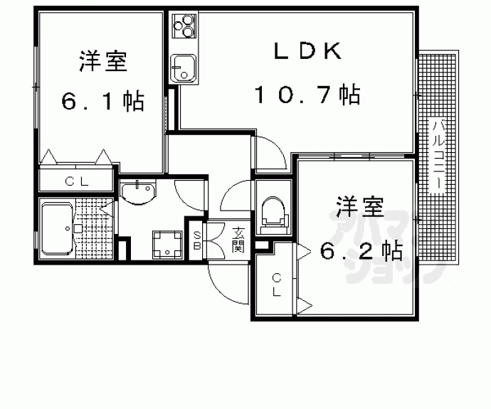 【グランパス北山Ⅱ】間取