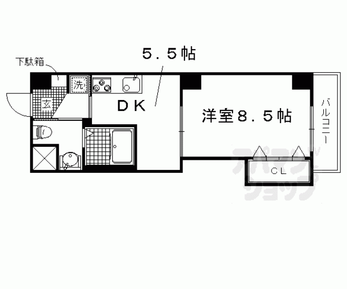 【セラヴィ鞍馬口】間取