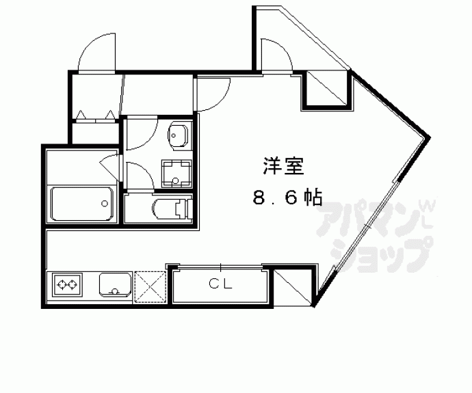 【ウインドベル北大路】間取