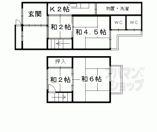 【紫野南舟岡町貸家】