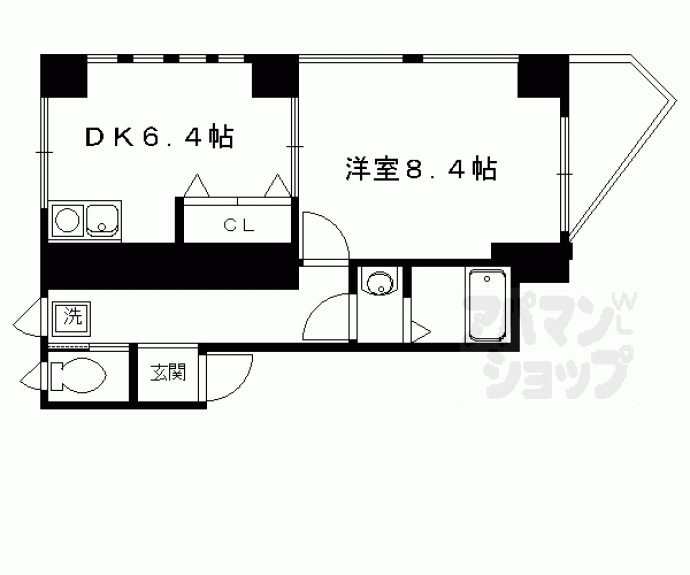 【バウハウス北山】間取