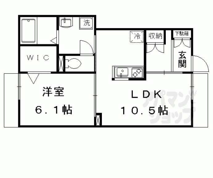 【エルメゾン新町】間取