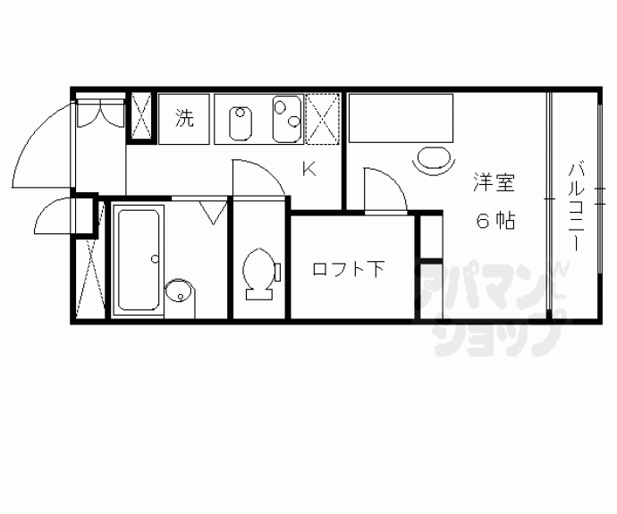 【レオパレス京都鞍馬口】間取