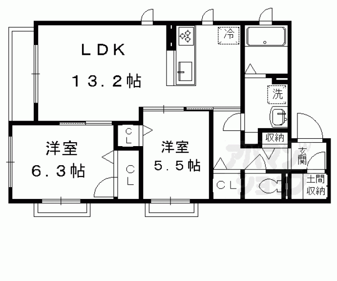 【シャーメゾン美る都】間取
