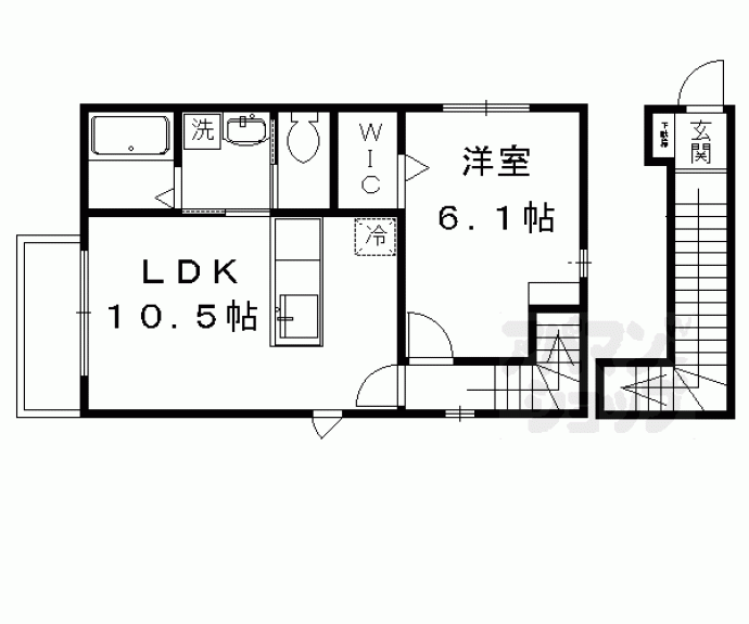 【クリーム　ローズ】間取