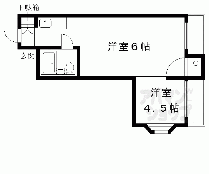 【プチシャトー紫野】間取
