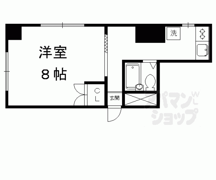 【エントランスライフ金閣Ｇ】間取