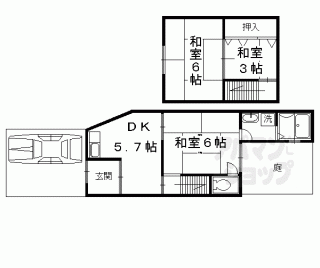 【紫竹下梅ノ木町７５貸家】