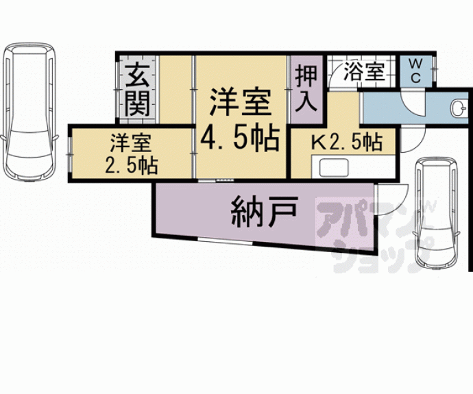 【大野貸家】間取