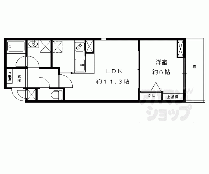 【カーサ鞍馬口】間取