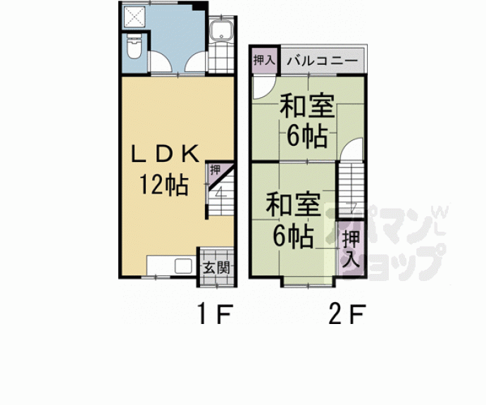 【大宮玄琢北町３６－３０貸家】間取